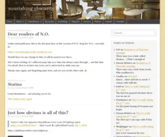 Nourishingobscurity.com(    ) Screenshot