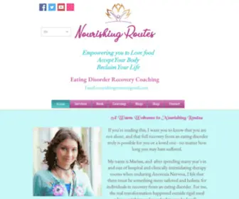 Nourishingroutes.com(Eating Disorder Support) Screenshot