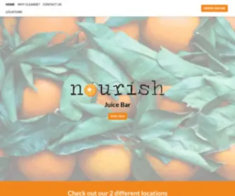 NourishJb.com(Nourish Juice Bar) Screenshot