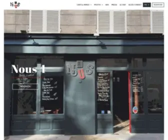 Nous4Restaurant.com(Bienvenue sur le site du restaurant Nous 4 à Paris) Screenshot