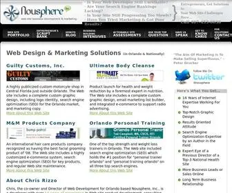 Nousphere.net(Orlando Web Development) Screenshot