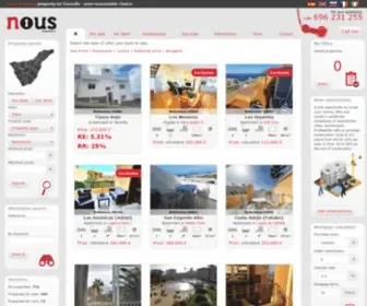 Nousproperty.com(Compra y alquila tu inmueble en Tenerife) Screenshot