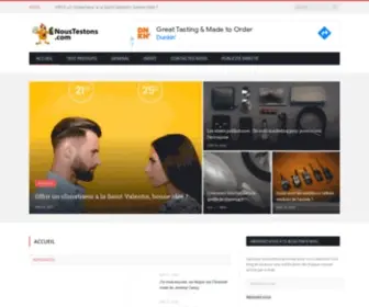 Noustestons.com(Nous Testons) Screenshot