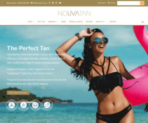Nouvatan.co.uk(Spray Tan Solutions) Screenshot