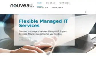 Nouveau.co.uk(Managed IT Services & IT Solutions) Screenshot