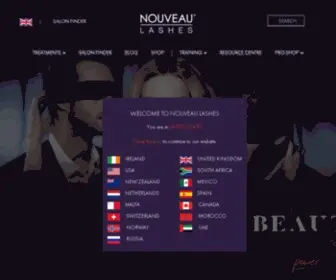 Nouveaulashes.com(Nouveau Lashes) Screenshot