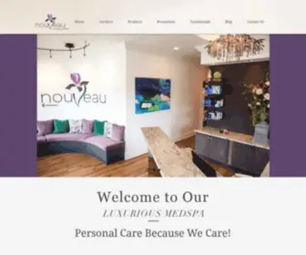 Nouveaumedspa.com(Medical Spa) Screenshot