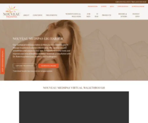 Nouveaumedspas.com(Spa Gig Harbor) Screenshot
