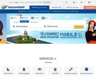 Nouvelair.com(Vol et billet d'avion pas cher Tunisie) Screenshot