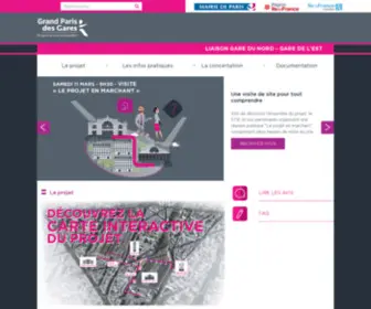 Nouvelle-Liaison-Gare-Nord-EST.fr(Page d'accueil) Screenshot