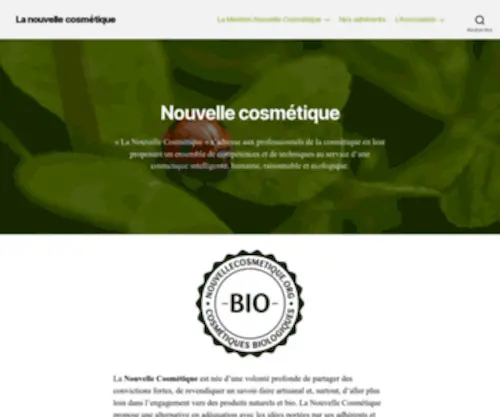 Nouvellecosmetique.org(La nouvelle cosmétique) Screenshot