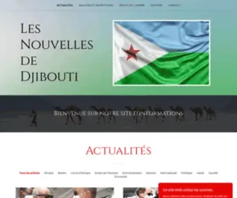 Nouvellesdedjibouti.com(Les Nouvelles de Djibouti) Screenshot