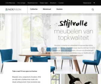 Nouvion.nl(Stijlvolle meubelen voor uw leefkeuken of eetkamer) Screenshot