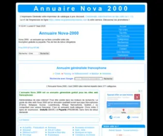 Nova-2000.fr(Nova 2000) Screenshot