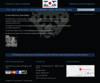 Nova-Machinery.com(Nova Machinery) Screenshot