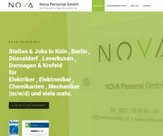 Nova-Personal.de(Nova Personal GmbH) Screenshot