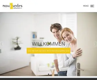 Nova-Sedes.de(Nova Sedes Wohnungsbaugenossenschaft Bayern) Screenshot