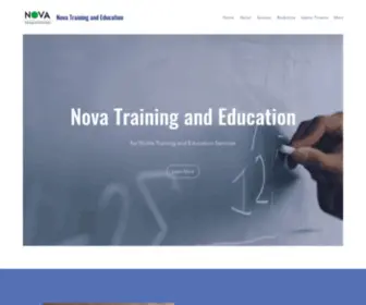 Nova-Training.com(Nova Training and Education) Screenshot