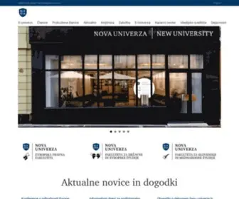 Nova-UNI.si(Nova univerza) Screenshot