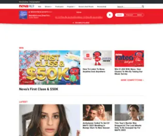 Nova937.com.au(Your Favourite Hit Music Station) Screenshot