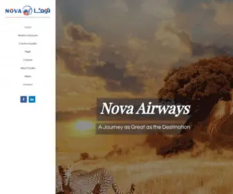 Novaairways.com(Nova Airways) Screenshot