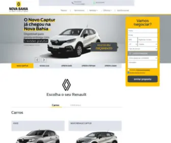Novabahiaveiculos.com.br(Nova Bahia Renault) Screenshot