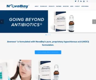 Novabay.com(NovaBay Pharmaceuticals) Screenshot