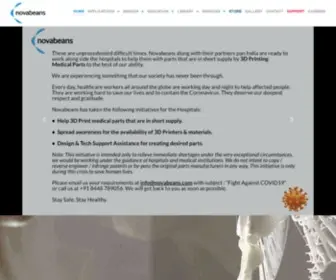 Novabeans.com(3d Printing Service Company) Screenshot