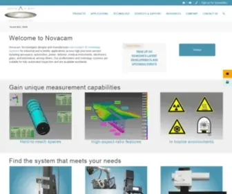 Novacam.com(High-precision non-contact 3D metrology) Screenshot