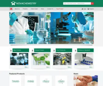 Novachemistry.com(Building blocks) Screenshot