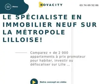 Novacity.immo(Votre Expert Immobilier Neuf sur Lille et sa Métropole) Screenshot