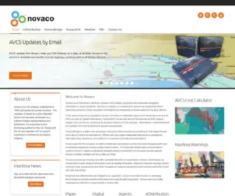 Novaco.co.uk(Digital and paper navigation and publication solutions) Screenshot