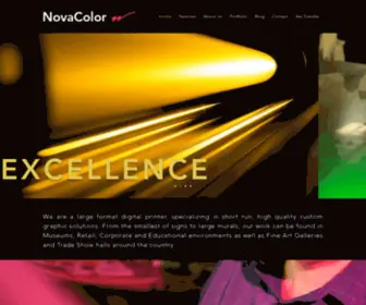 Novacolor.com(Custom graphic solutions) Screenshot