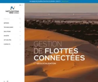 Novacom-Services.com(Novacom CLS Services : Solutions de gestion de flottes connectées) Screenshot