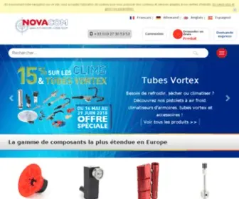 Novacom-Vide.com(Novacom offre la plus large gamme de composants pour le vide de fabrication française) Screenshot