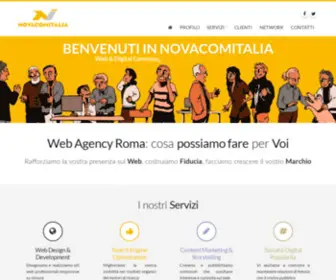 Novacomitalia.com(Web agency Roma per costruire) Screenshot