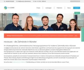 Novacura-Zahnaerzte.de(Zahnarzt in Münster an der Steinfurter Str. 100) Screenshot