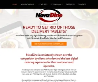 Novadine.com(Enterprise Class Digital Ordering) Screenshot