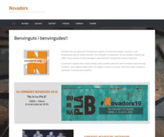 Novadors.org(Web de l'associació Novadors) Screenshot