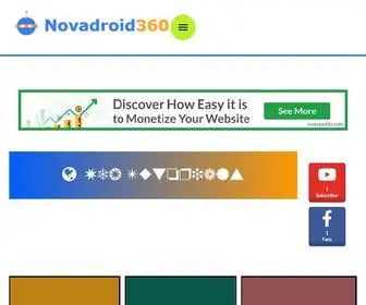 Novadroid360.com(Novadroid360 coding tutorials) Screenshot