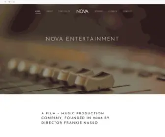 Novaent.com(Full Service Audio Recording Studio) Screenshot