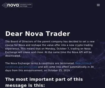 Novaexchange.com(Nova Exchange under maintenance) Screenshot