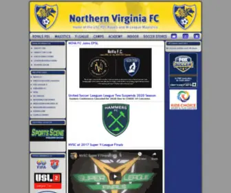 Novafc.org(Northern Virginia FC) Screenshot