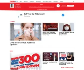 Novafm.com.au(Your Favourite Hit Music Station) Screenshot