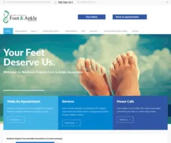 Novafoot.com(Northern virginia foot & ankle Assoc) Screenshot