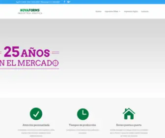 Novaforms.com.ar(Impresión de folletos) Screenshot
