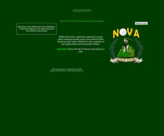 Novagc.org(NOVA Golf Club) Screenshot