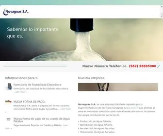 Novaguas.cl(BCC) Screenshot