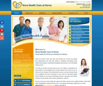 Novahealthathome.com(Brentwood, California) Screenshot