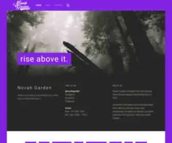 Novahgarden.com(Rise above it) Screenshot